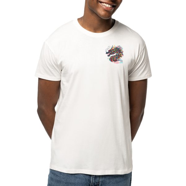 T-shirt dragon unisexe léger, petit dragon côté cœur