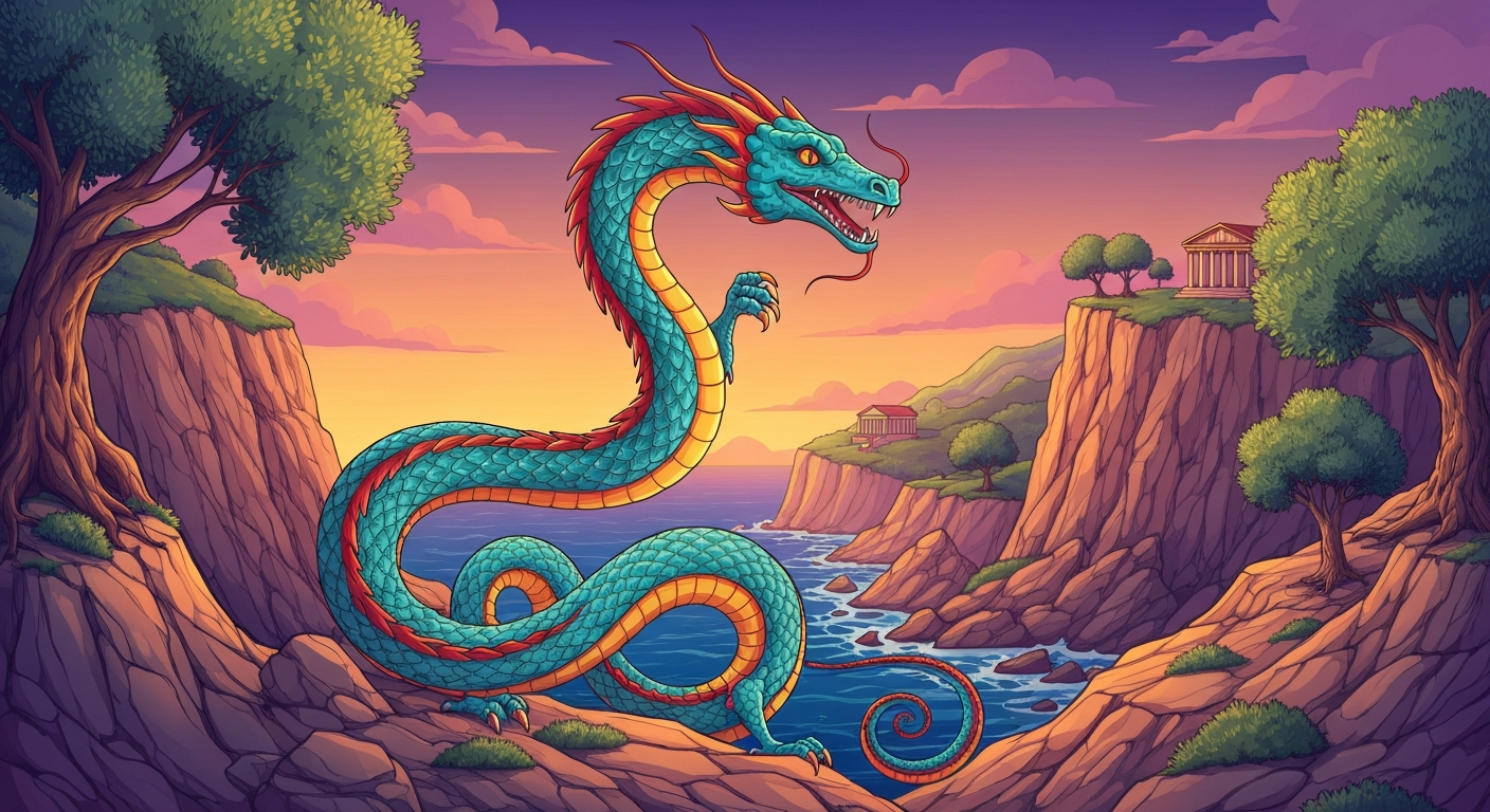 Ladon, Python et les drakōn : plongée dans le dragon grec (mythologie)