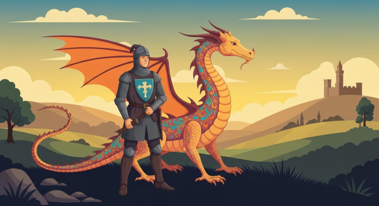 Saint Georges et le dragon : genèse, images et héritage d’une légende chrétienne