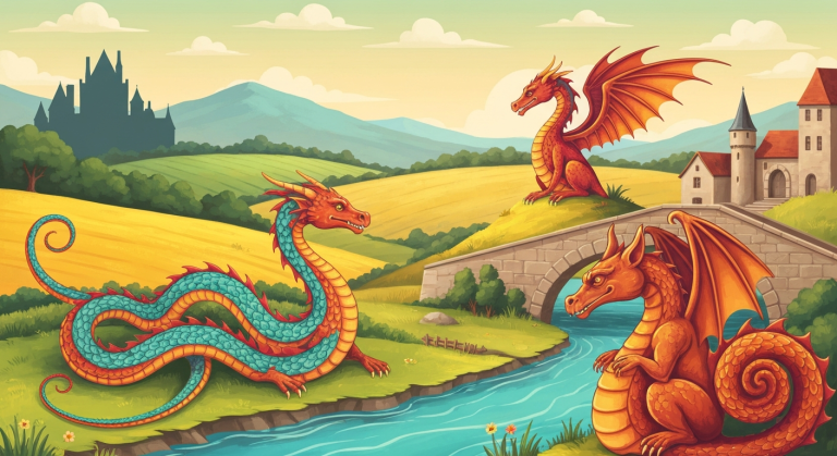 Dragon légende France : tour des créatures oubliées qui hantent nos régions