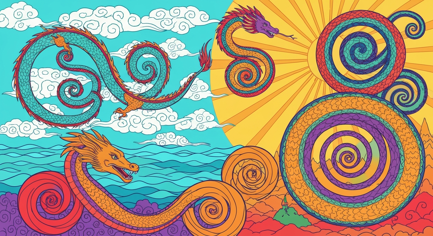 Quand le mythe création dragon façonne les cosmogonies : portraits de dragons primordiaux