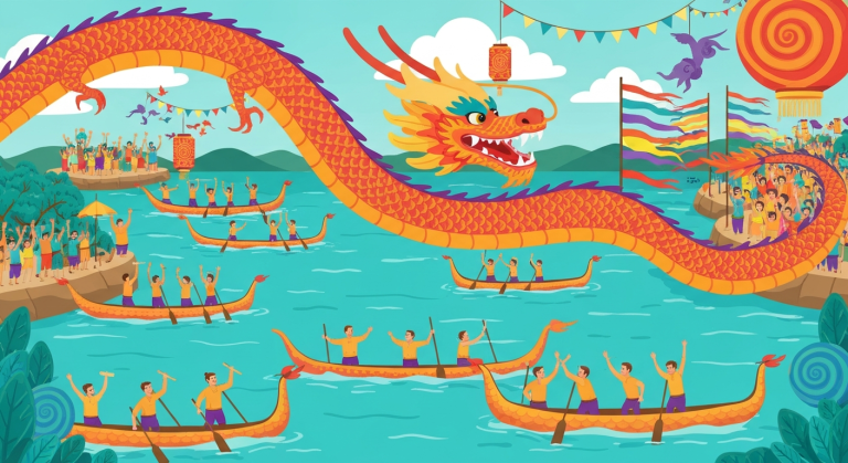 Fête des bateaux-dragons : traditions, courses et saveurs du Duanwu
