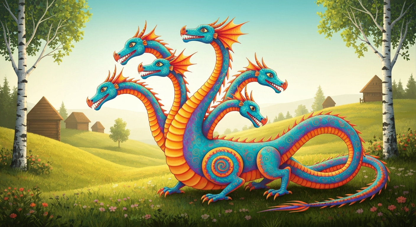 Zmeï, le dragon slave à plusieurs têtes : origines, formes et sens