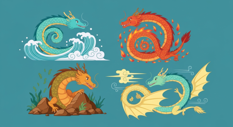 Guide des dragons élémentaires : feu, eau, terre et air