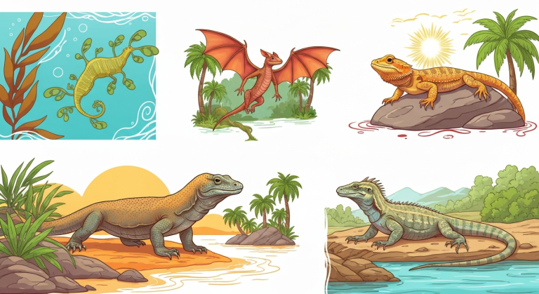 Animaux dragons réels : 5 créatures qui portent fièrement le nom de « dragon »