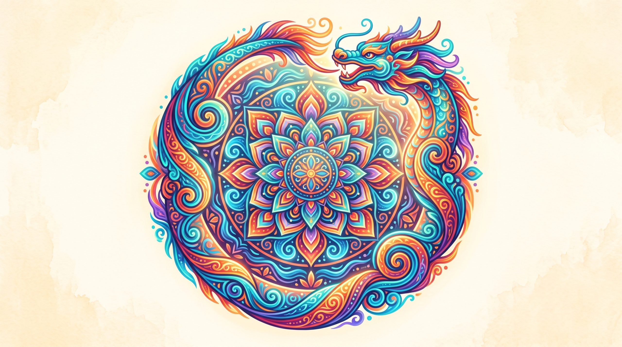 Le dragon mandala, la rencontre du cercle et de la créature légendaire